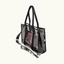 Bolso Transparente con Bandolera Estampada JADE CROSSBODY SHOPPER BLACK (8)