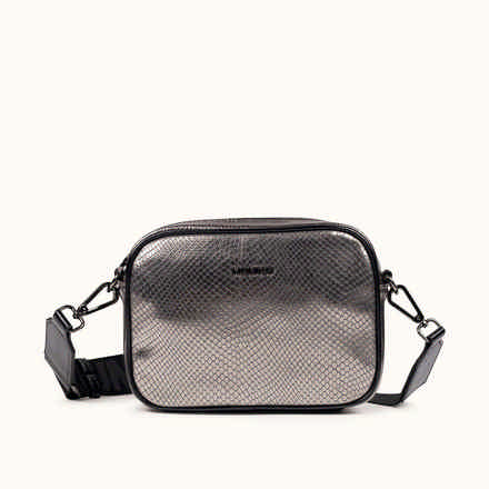 Bandolera Camera Bag con Estampado Animal y Acabado Metalizado BLOCK FUN BLACK LIZARD CROSSBODY CAMERA (11)