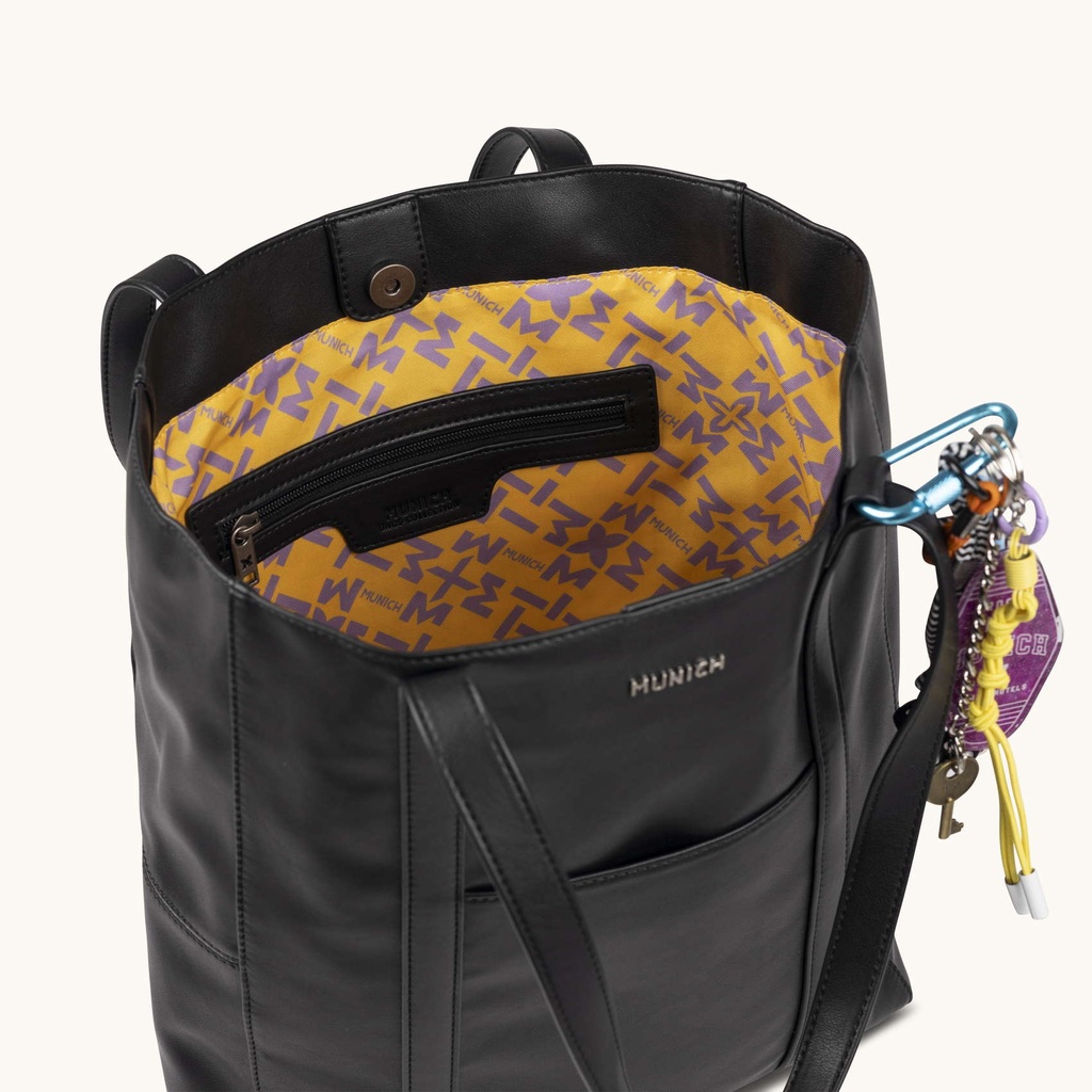 Bolso Shopper Negro con Charms ExtraÃ­bles CHARMS SHOPPER BLACK (5)