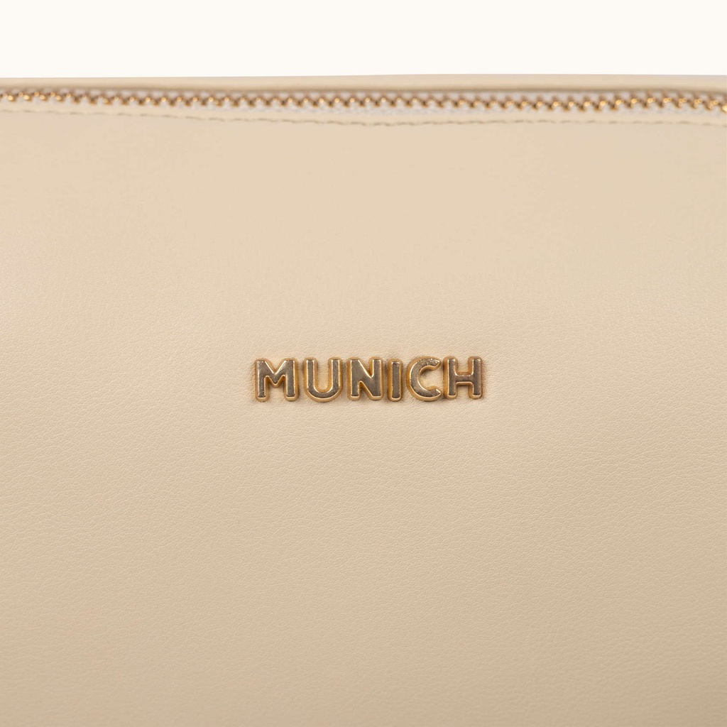 Bandolera Cilíndrica Color Crema con Charms y Asa Técnica CHARMS CROSSBODY BARREL CREAM (4)