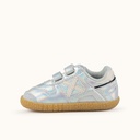 MUNICH BABY GOAL 1629 Zapatilla de BebÃ© Plateada con Efecto HologrÃ¡fico y Doble Velcro (4)