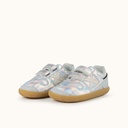 MUNICH BABY GOAL 1629 Zapatilla de BebÃ© Plateada con Efecto HologrÃ¡fico y Doble Velcro (6)