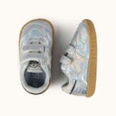 MUNICH BABY GOAL 1629 Zapatilla de BebÃ© Plateada con Efecto HologrÃ¡fico y Doble Velcro (7)