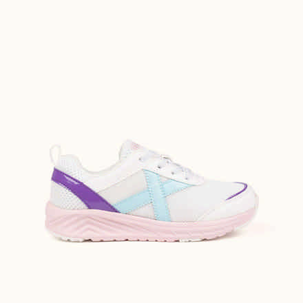 MUNICH FUN KID 10 Zapatilla Deportiva Infantil Rosa con Detalles Blancos (10)