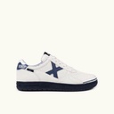 MUNICH G-3 KID 456 Zapatilla de FÃºtbol Sala Infantil Blanca y Azul Marino (1)