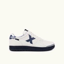 MUNICH G-3 KID 456 Zapatilla de FÃºtbol Sala Infantil Blanca y Azul Marino (2)