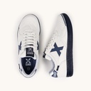 MUNICH G-3 KID 456 Zapatilla de FÃºtbol Sala Infantil Blanca y Azul Marino (7)
