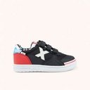 MUNICH G-3 KID 456 Zapatilla de FÃºtbol Sala Infantil Blanca y Azul Marino (8)