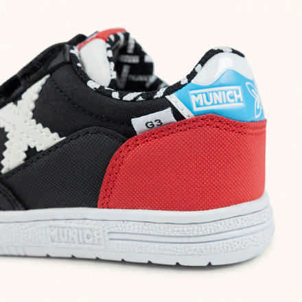MUNICH G-3 KID 456 Zapatilla de FÃºtbol Sala Infantil Blanca y Azul Marino (9)