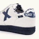 MUNICH G-3 KID 456 Zapatilla de FÃºtbol Sala Infantil Blanca y Azul Marino (11)