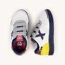 MUNICH G-3 KID VCO 451 Zapatillas de FÃºtbol Sala Infantiles con Velcro Blancas y Amarillas (7)