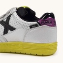 MUNICH G-3 KID VCO 453 Zapatillas Infantiles de FÃºtbol Sala Plateadas con Triple Velcro (3)
