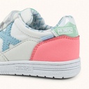 MUNICH G-3 KID VCO 461 Zapatillas Infantiles de FÃºtbol Sala Blancas con Detalles Rosa y Celeste con Triple Velcro (3)
