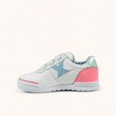 MUNICH G-3 KID VCO 461 Zapatillas Infantiles de FÃºtbol Sala Blancas con Detalles Rosa y Celeste con Triple Velcro (4)