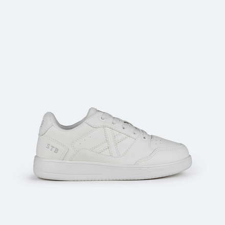 MUNICH LEGIT KID 25 Zapatilla Infantil Multimaterial en Blanco, Gris y Naranja (8)
