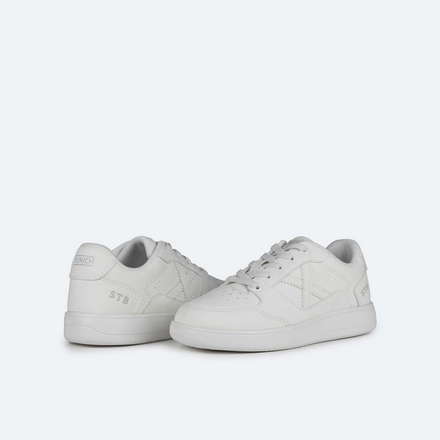 MUNICH LEGIT KID 25 Zapatilla Infantil Multimaterial en Blanco, Gris y Naranja (9)