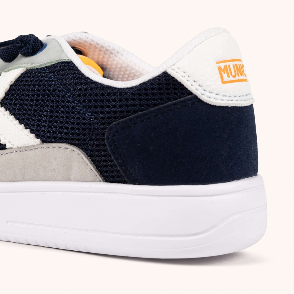 MUNICH LEGIT KID 27 Zapatilla Infantil Urbana en Azul Marino y Gris con Rejilla Transpirable (3)