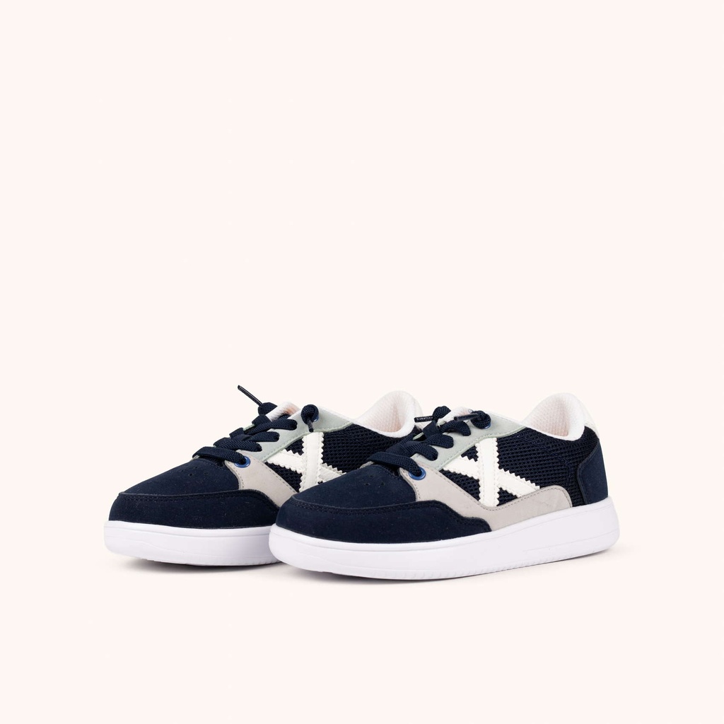 MUNICH LEGIT KID 27 Zapatilla Infantil Urbana en Azul Marino y Gris con Rejilla Transpirable (6)