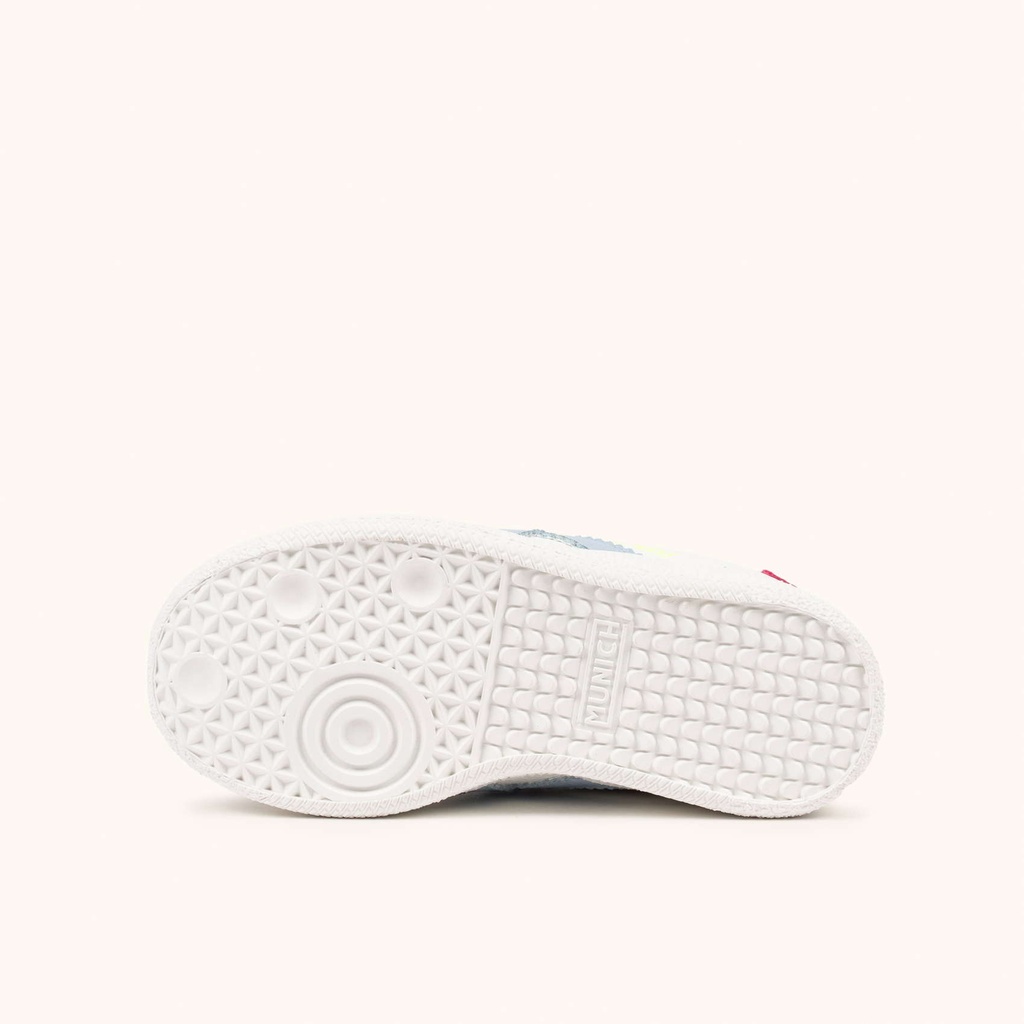 MUNICH MINI BARRU VCO 15 Zapatillas Infantiles con Velcro Blancas y Detalles Pastel (5)