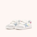 MUNICH MINI BARRU VCO 15 Zapatillas Infantiles con Velcro Blancas y Detalles Pastel (6)
