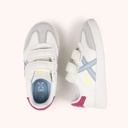 MUNICH MINI BARRU VCO 15 Zapatillas Infantiles con Velcro Blancas y Detalles Pastel (7)