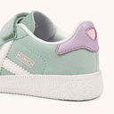 MUNICH MINI BARRU VCO 17 Zapatillas Infantiles Verde Agua con Velcro y Detalles Lila (3)