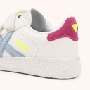 MUNICH MINI BARRU VCO 17 Zapatillas Infantiles Verde Agua con Velcro y Detalles Lila (9)