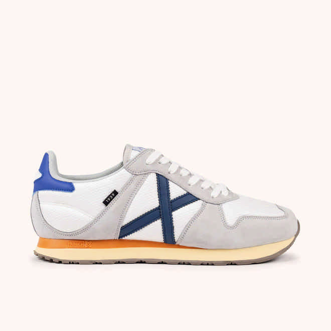 MUNICH MASSANA MAN 600 Zapatillas Retro Running Blanco y Gris (1)