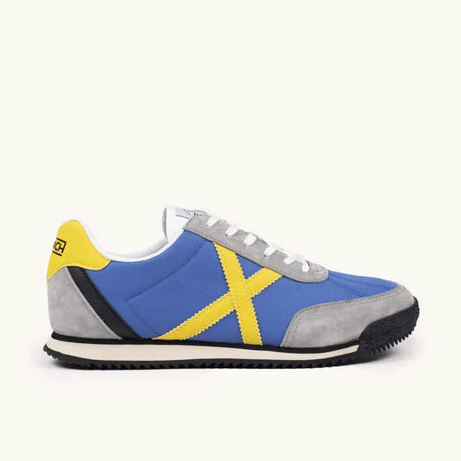 MUNICH RIBER 12 Zapatillas clasicas y planas Azul Gris y Amarillo (1)