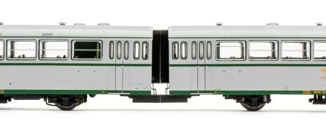 RENFE, set de 2 unidades, automotor diésel “Ferrobus” serie 591.300, decoración original, con matrícula UIC, ép. IV, con decoder DCC (1)