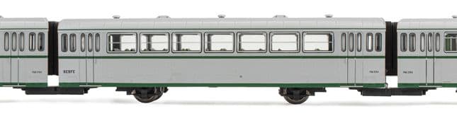 RENFE, set de 3 unidades, automotor diésel "Ferrobus", serie 591.300, decoración original, ép. III, con decoder de sonido (1)