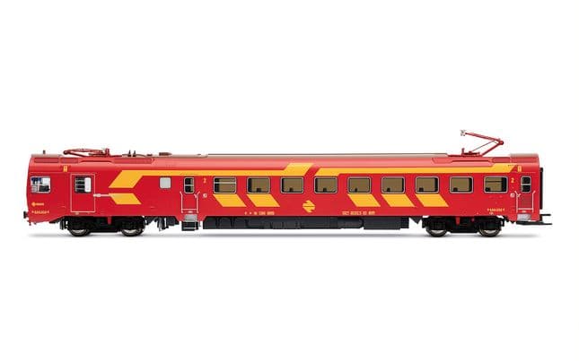 RENFE, automotor eléctrico serie 444, unidad 444-004, decoración rojo/amarillo, ép.IV, con decoder DCC (2)