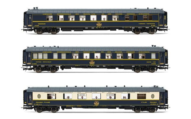 CIWL, 3-unit set of coaches, including 1 x "Riviera" coach n° 2979, 1 x "Anatolie" coach n° 2869 and 1 x "Flèche d'Or" coach n° 4159, period V-VI (1)