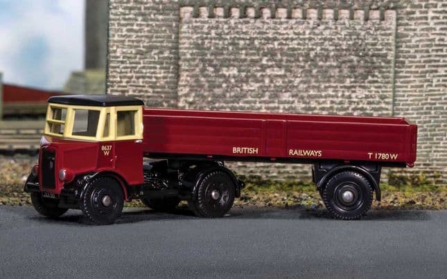 Thornycroft Nippy Dropside Trailer - British Railways (1)