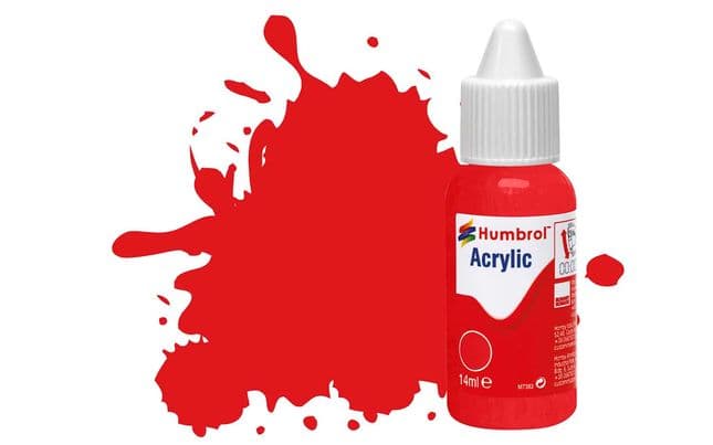 Acrylic Paint: 209 - Fluorescent Fire Orange - Gloss - (14ml) (1)