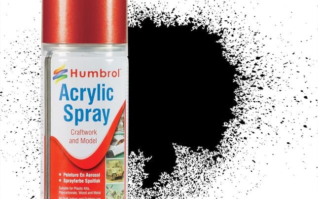 Acrylic Spray: 21 - Black - Gloss - (150ml) (1)