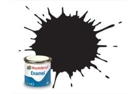 Enamel Paint: 33 - Black - Matt - (14ml) (2)