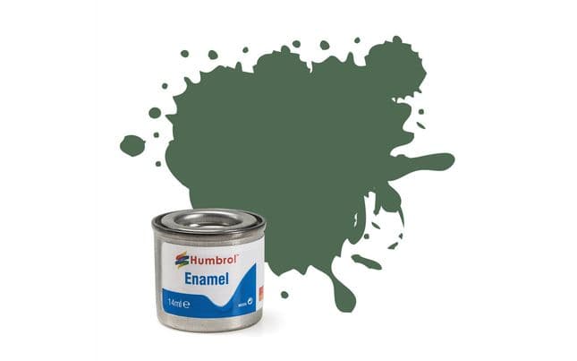 Enamel Paint: 76 - Uniform Green - Matt - (14ml) (1)