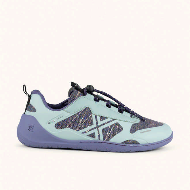 MUNICH FREESTEP 06 Mint green and purple Wild Feet "Barefoot" sneakers with wide toe box (1)