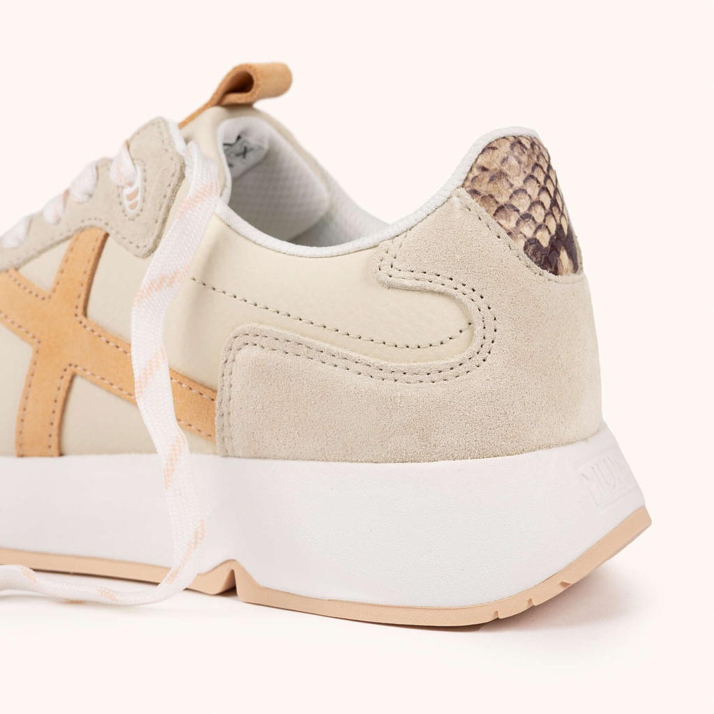 MUNICH MAMBA 04 High-volume and contemporary aesthetic sneakers Beige, Ochre and Animal Print (3)