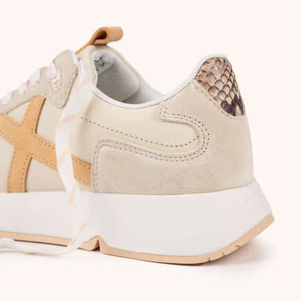MUNICH MAMBA 05 High-volume and contemporary aesthetic sneakers White, Beige, Gold and Animal Print (9)