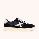 MUNICH LEGIT 122 Sneakers Retro tennis and skate night aesthetic in Black, Grey and White (2)