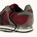 MUNICH MASSANA CLASSIC MAN 621 Retro Running Sneakers Maroon and Brown with Green and Black details (3)