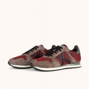 MUNICH MASSANA CLASSIC MAN 621 Retro Running Sneakers Maroon and Brown with Green and Black details (6)