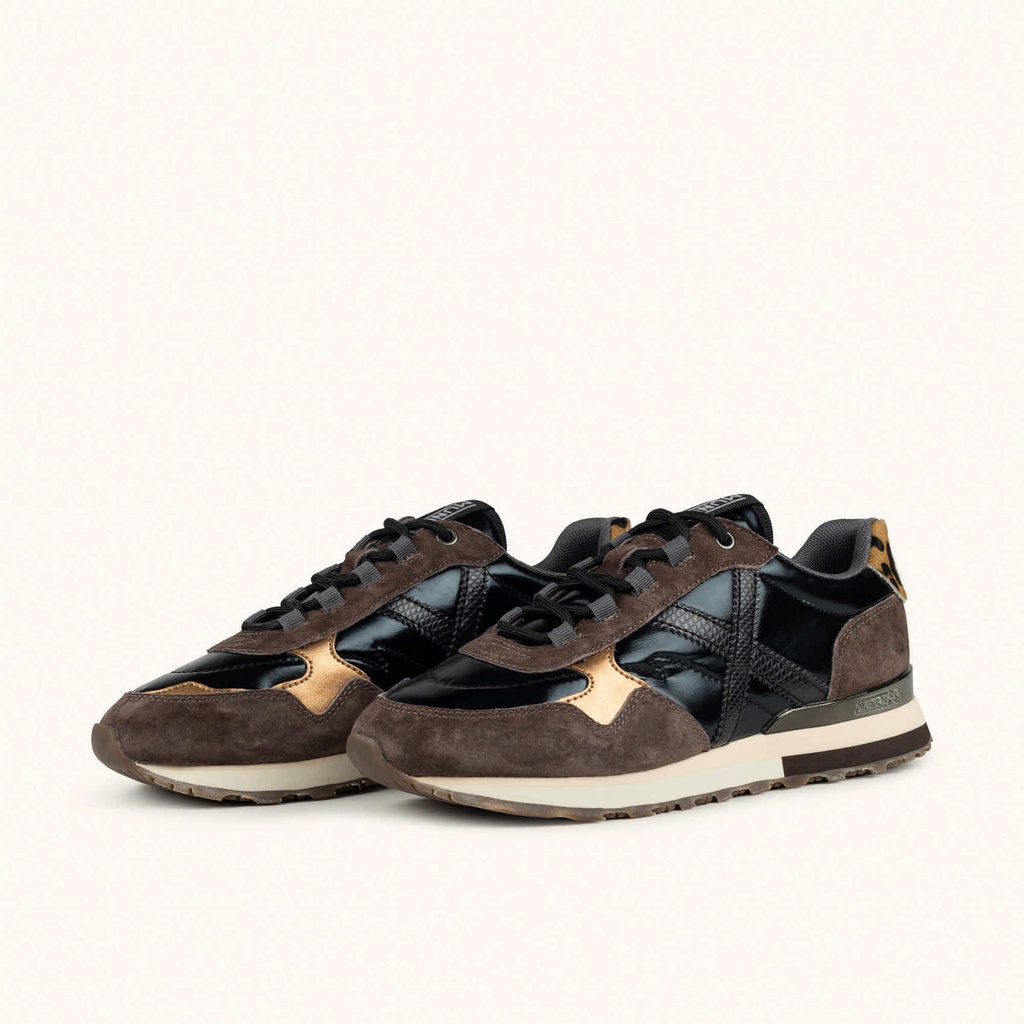 MUNICH SUNSET WMN 68 Sneakers with a futuristic design Black, Brown and Animal Print (6)