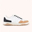 MUNICH TENNEZ 16 Sneakers Retro tennis and skate casual style in White, Caramel and Black (2)