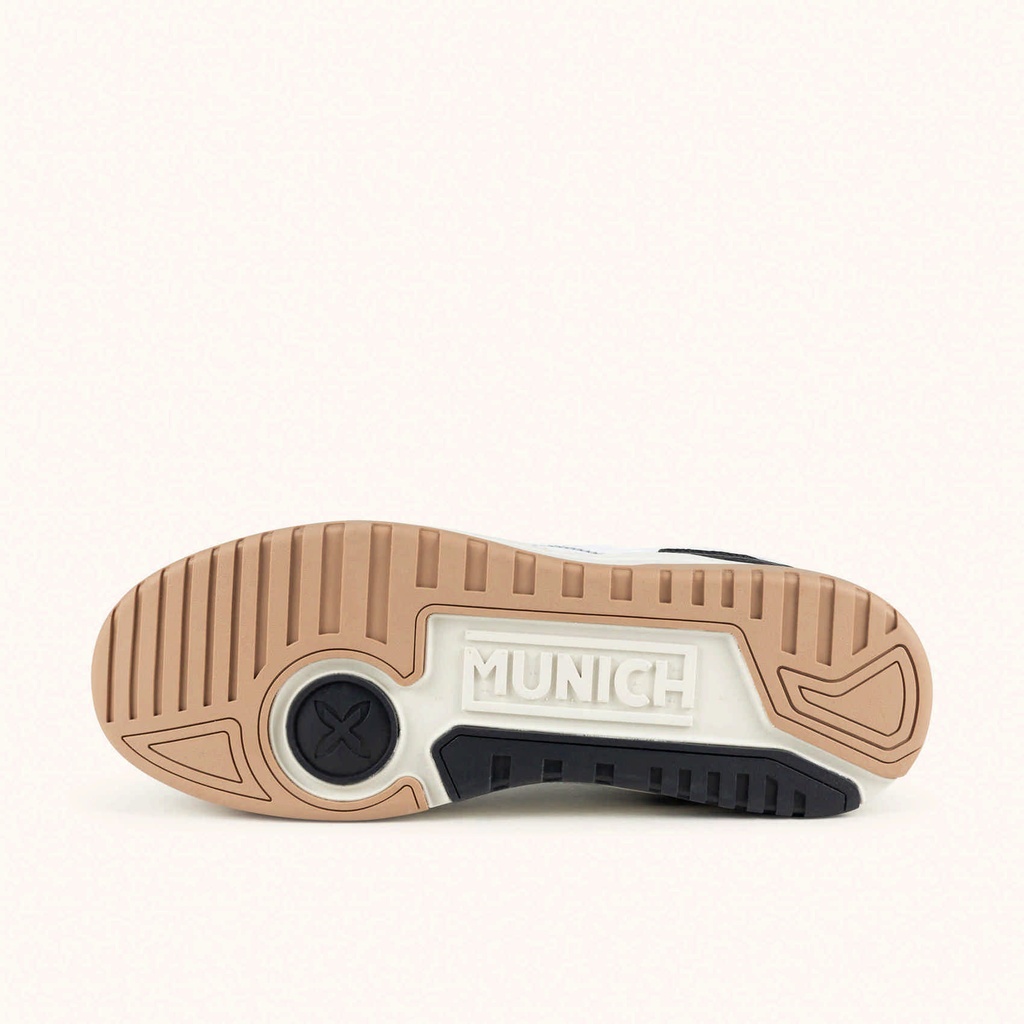 MUNICH TENNEZ 16 Sneakers Retro tennis and skate casual style in White, Caramel and Black (5)