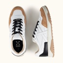 MUNICH TENNEZ 16 Sneakers Retro tennis and skate casual style in White, Caramel and Black (7)