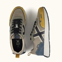 MUNICH XEMINE 113 Urban sports sneakers in Beige, Grey and Mustard (7)