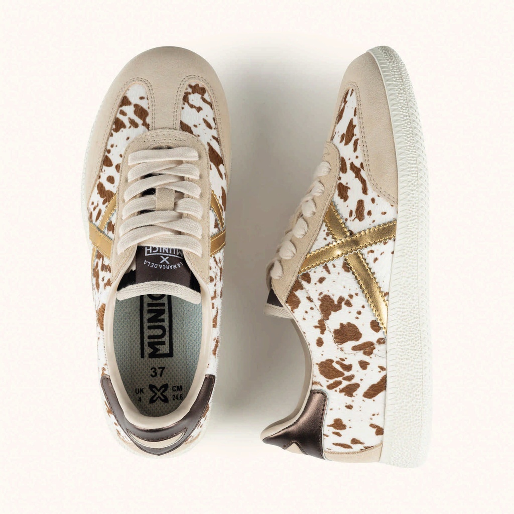 MUNICH BARRU 243 Sneakers of urban style Beige, Gold and Brown (7)